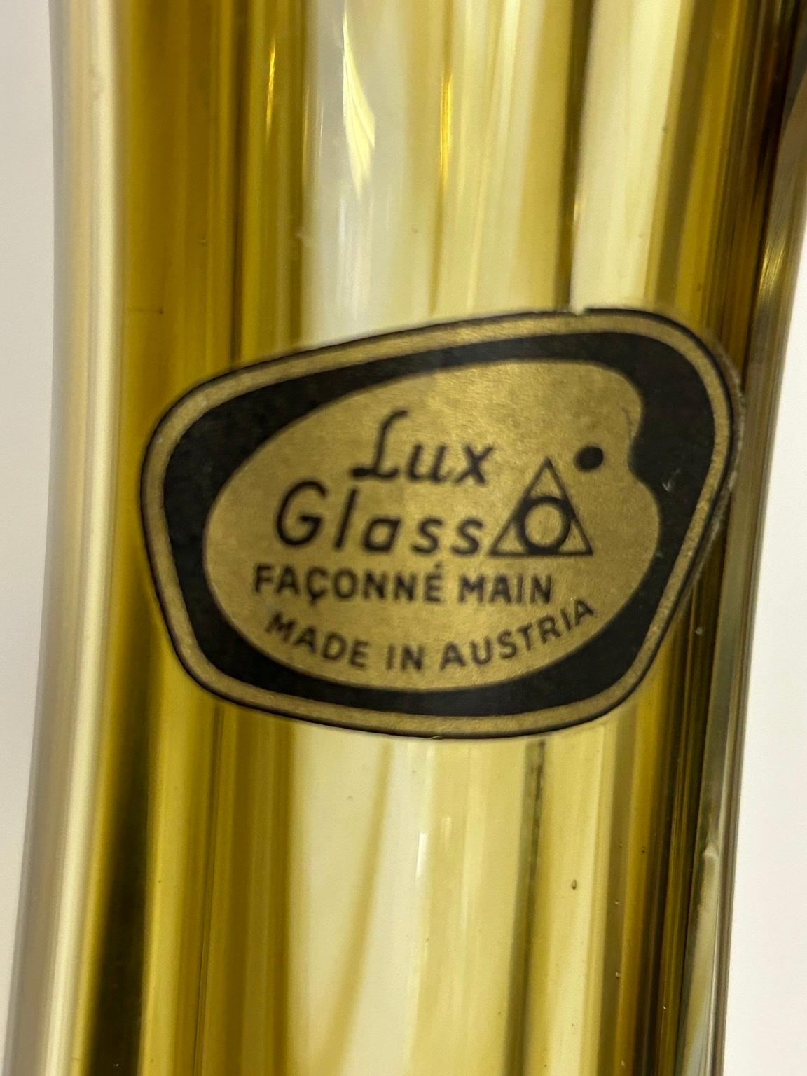 Vintage Vase LUX GLASS made in Austria in 6840 Götzis for €29.00 for