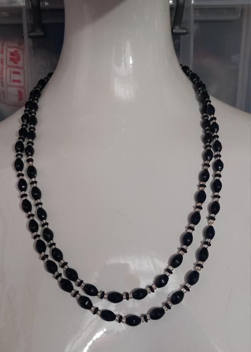 Buy & Sell Merseyside Saint Helens - Photos for long vintage jet black glass bead necklace