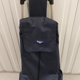 Navy Blue Shopping Trolley, Only Used 2 Times will Carry Heavy Loads. Ideal for Elderly or Disabled Person to Get all their Shopping Home. Excellent Quality and Condition. 
SELLING CHEAP.
FIXED PRICE, NO OFFERS
CASH ON COLLECTION ONLY