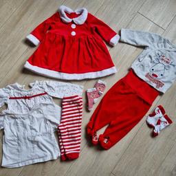 Beautiful 3-6 months Christmas bundle set for a girl. Dress from Mothercare worned only once. From smoke free house. Delivery or collection.