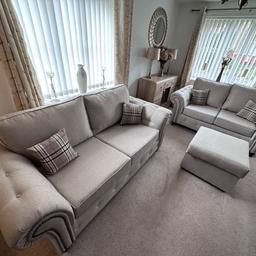 **AVAILABLE FROM WEDNESDAY 11TH OCTOBER**

OAKLAND 3&2 SOFAS IN SADDLE FABRIC
(FOOTSTOOL NOT INCLUDED) 

3 SEATER - 210CMS WIDE X 95CMS DEEP X95 CMS HIGH 
2 SEATER 180CMS WIDE

£800.00

B&W BEDS 

Unit 1-2 Parkgate court 
The gateway industrial estate
Parkgate 
Rotherham
S62 6JL 
01709 208200
Website - bwbeds.co.uk 
Facebook - B&W BEDS parkgate Rotherham

Free delivery to anywhere in South Yorkshire Chesterfield and Worksop on orders over £100
Same day delivery available on stock items when ordered before 1pm (excludes sundays)

Shop opening hours - Monday - Friday 10-6PM  Saturday 10-5PM Sunday 11-3pm