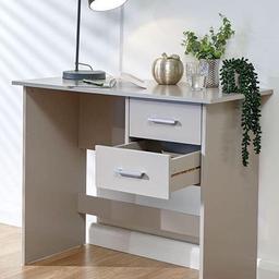 PANAMA 2 DRAWER DESK - GREY

PANAMA
A sleek and compact desk that’s an ideal choice for a home office. This desk offers a good-sized working surface that has plenty of room for a monitor and keyboard or laptop as well as phone and accessories. Two side panels support the top which is also braced by a back bar. A pair of drawers provide storage for stationery and other equipment. Available in grey, oak, and white foil finishes.
Material: Particle Board
Dimensions:
Width: 900mm
Depth: 450mm
Height: 730mm
£99.99

B&W BEDS 

Unit 1-2 Parkgate Court 
The gateway industrial estate
Parkgate 
Rotherham
S62 6JL 
01709 208200
Website - bwbeds.co.uk 
Facebook - B&W BEDS parkgate Rotherham 

Free delivery to anywhere in South Yorkshire Chesterfield and Worksop on orders over £100
Same day delivery available on stock items when ordered before 1pm (excludes sundays)

Shop opening hours - Monday - Friday 10-6PM  Saturday 10-5PM Sunday 11-3pm