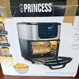 Princess 2 in 1 Air Fryer Oven de-luxe 11 litre. Everything in apart from rotating basket. Cash on collection no offers.