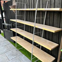 Shelving been used in garage buyer collects