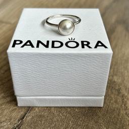 Pandora pearl ring 
Simple and elegant
Size 54 New 
Box inc. 
Collection ONLY WS8 Brownhills area