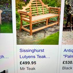 Garden bench for sale was £500 no damage or rot quick sale as moving house cash on collection