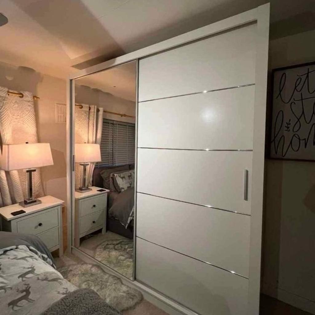 Beautiful 2 and 3 doors full mirror sliding wardrobe with Plenty of space for hanging and have many shelves. Brand new design with elegant matt
finish with different colours and sizes.

Colours Available: White,Black,Grey,Oak,Walnut

Dimensions:-
Width: 100cm
Height: 216cm
Depth: 62cm

Dimensions:-
Width: 120cm
Height: 216cm
Depth: 62cm

Dimensions:-
Width: 150cm
Height: 216cm
Depth: 62cm

Dimensions:-
Width: 180cm
Height: 216cm
Depth: 62cm

Dimensions:-
Width: 203cm
Height: 216cm
Depth: 62cm

Dimensions:-
Width: 250cm
Height: 216cm
Depth: 62cm

More Further Information Inbox Me

🛍️ Website Link:


🔰 Facebook Link:


🔰 Instagram Link:


🔰 Business WhatsApp
