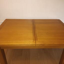 Dining table, 80cm x 120cm extends to 160cm. Height 77cm. Used good condition. Legs unbolt off for easy transport.
