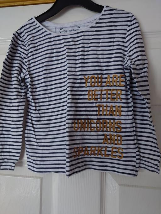 Buy & Sell Leicestershire Charnwood - Photos for Girls stripey top size 4-5 years