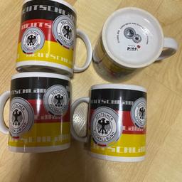 4 x DFB Kaffeebecher Deutschland/Logo Neu