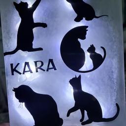 Personalised night lights, if you don't see one you want just ask if I can do it I will.. £7+£1.75pp