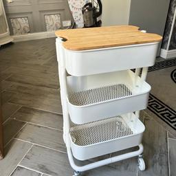Trolley ideal for makeup bathroom kitchen etc like new cash on collection