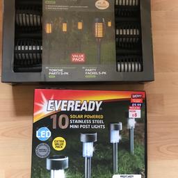 Garden solar lights , New in Boxes , £15 for both