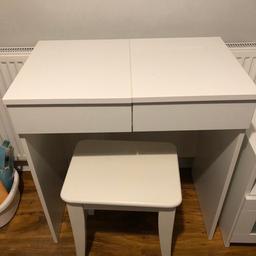 Child’s desk/dressing table and stool 
Lift up top with mirror and storage