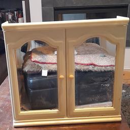■ PRICE: £50

■ CONDITION: GREAT - USED
▪ Has visible marks/damage/imperfections due to age

■ INFO:
▪ Approx measurements: 48cm x 51cm x 14cm
▪ Colour: like a creamy white
▪ Plastic
▪ 3 screw holes, to hang on back
▪ Mirrored front doors
▪ Small shelves on the inside, and compartments on the inside of the doors
▪ I'm not certain, but could possibly be upcycled by being painted a different colour?
▪ At least 35 years old

■ IMPORTANT:
▪ Extra pictures are always available
▪ Selling as it is from an industrial mill I closed down
▪ Cash on collection only = M34 5PZ [Manchester]

---

Tags: manchester Gorton Ashton Denton Openshaw Droylsden Audenshaw hyde tameside salford ancoats stockport bolton reddish oldham fallowfield trafford bury cheshire longsight worsley vintage cabinet vintage wall cabinet 1960s 60s 1970s 70s 1980s 80s 90s kitchen cabinet bathroom cabinet shelving mirrored cabinet prop props retro cabinet antique hanging cabinet wall mount mounted cabinets