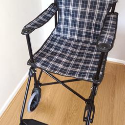 Folding lightweight wheelchair purchased from Coopers. Like new condition as used only once, packs into a bag for easy compact transportation. Please note that this is being sold on behalf of a neighbour so asking price is required. Collection only from B64 area of Cradley Heath.