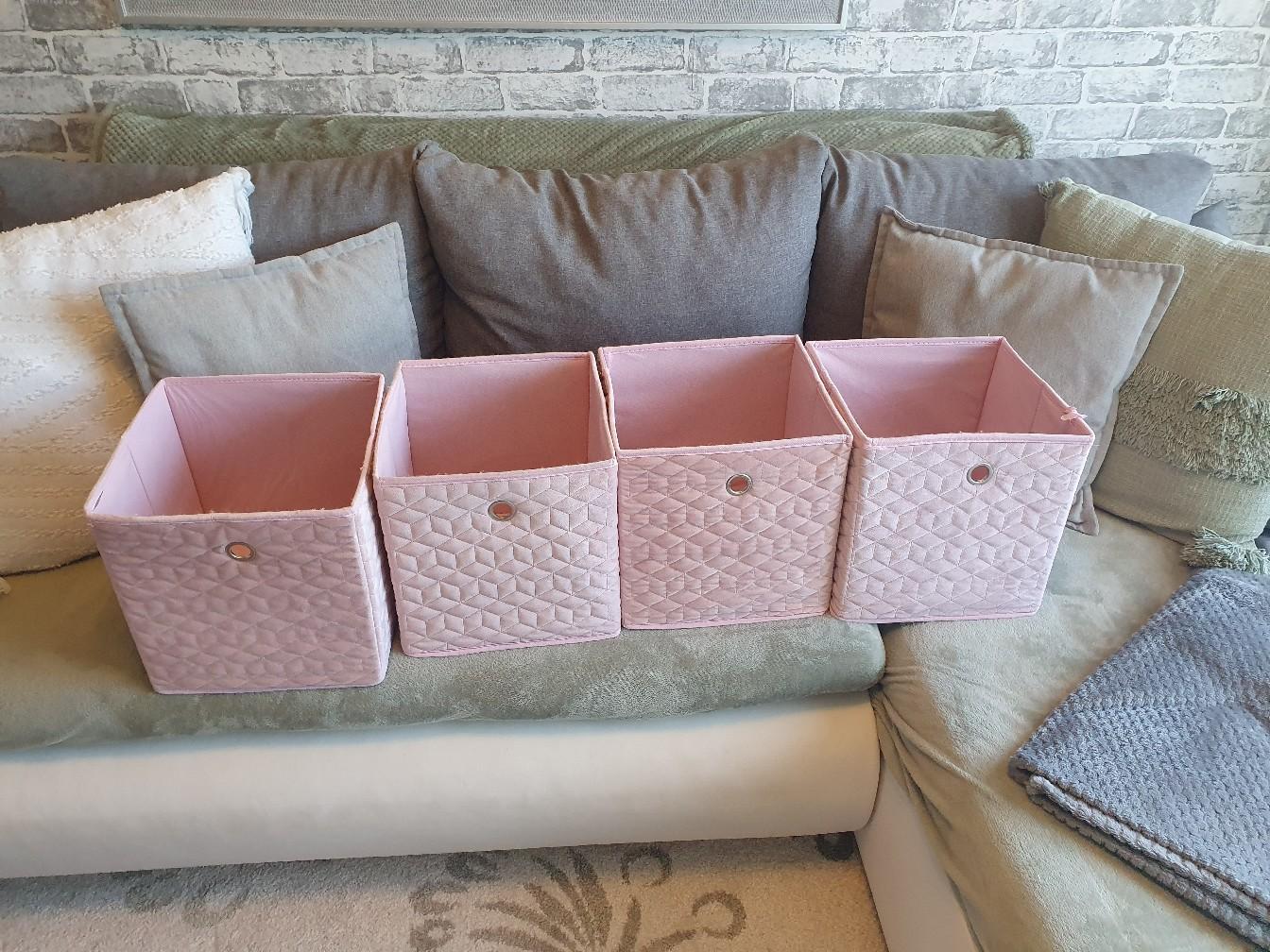 kalax blush pink storage boxes in Doncaster for £10.00 for sale Shpock