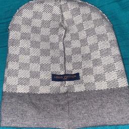 MENS LOUIS VUITTON LV Beanie Hat (Petit Damier) Grey £129.99 - PicClick UK