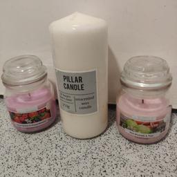 These 3 new candles are only £4 for the 3!
Please check my feedback,& other items available thanks.