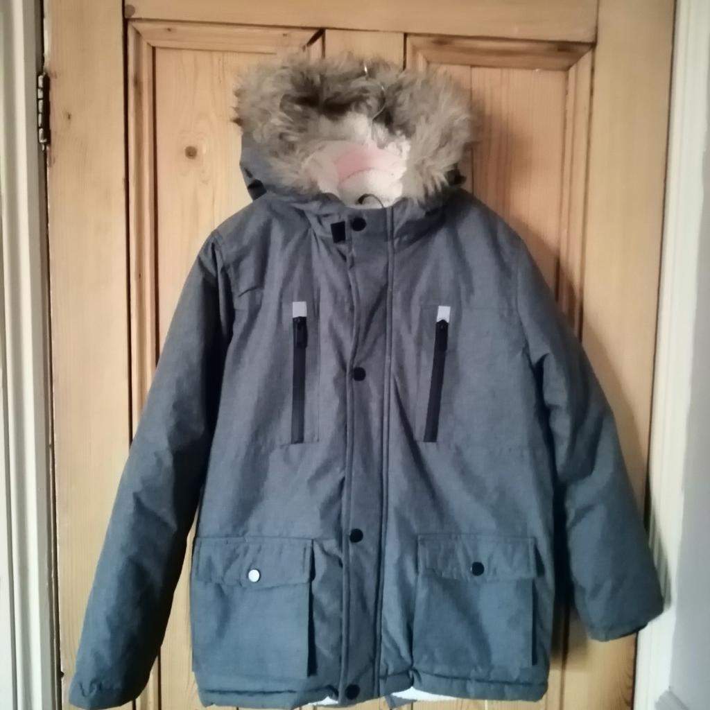 Fur lined coat