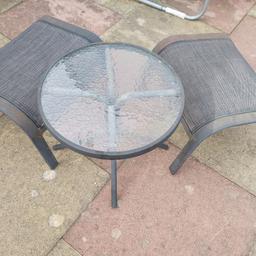 I am selling childs garden Table and 2x stools.You are welcome to come over and view it. No silly offers and no returns please take a look at my other items for sale thanks
