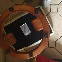 Designer stool real leather