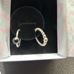 Pandora September droplet ring and beaded ring
Both size 60
No longer fit
Box included 
£25 each
Collection only