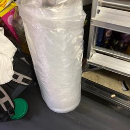 Huge roll 10kg full garment covers. Can’t count them without unravelling the roll. Fair to say a fair few of them. Approx 70” long. Collection B44