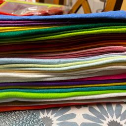 Brand new wool blend felt squares. High quality felt suitable for various crafts.  42 squares available. Collection B44. Price for each. Reasonable offers for all of them will be considered. Collection b44