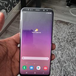 Samsung galaxy s8 plus unlocked to all network fully working order comes with box charger and case test before you purchased thanks collection only also cash please