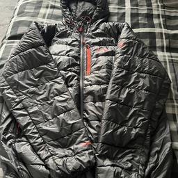 Downs jacket like new size is XL in grey