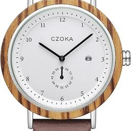 Czoka Wooden Watch for Men and Women

Natural Wooden Case, Japanese Quartz Movement

Available in Natural Zebra Wood or Black Walnut

Product Description

Natural Wood Case Czoka Watch

Waterproof, Adjustable Strap, Japanese Quartz Movement, Pure Real Wood :

CZOKA Wooden Watch for Men and Women, Japanese Quartz Movement, with Date, Natural Wood case, Leather Strap, Diameter 42 mm …

【Pure Real Wood】 - For the manufacture of our hypoallergenic wood watch, we use real core/olive/ebony wood. No toxic materials were used to make this wooden watch, which allows for safe wearing without fear of irritation.

Japanese Quartz Movement: Japanese quartz movement with date and date display for extremely accurate time
keeping. It is considered one of the most reliable and versatile movements in the industry. Battery life: more than 3 years.

3ATM Waterproof: 3ATM water resistant with metal core technology