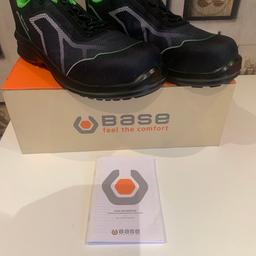 Base Protection Oren safety shoes with Air-Tech, SmallStop and SlimCap and Toe cap protection features 3 pairs of UK size 8, 1 pair of size 9, 1 pair of size 6 and 1 pair of size 11.5. Brand new and boxed. RRP £59.83. Price is per pair. Collection preferred but can get delivery price if required.
