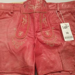 Verkaufe noch nie getragene kurze Lederhose in pink

Nur Selbstabholung in Telfs