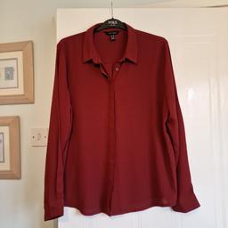 brand new sateen blouse 
like a burgundy colour
