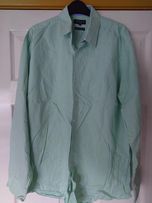 Buy & Sell Leicestershire Charnwood - Photos for Mens green gingham shirt size 17