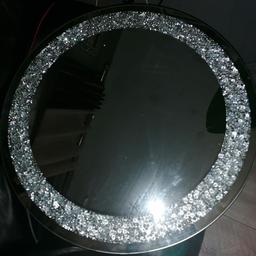 Large circle bling mirror. Can deliver local for fuel.