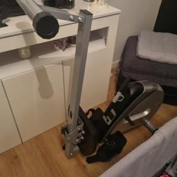 Rowing machine folds up for easy storage only used a few times.