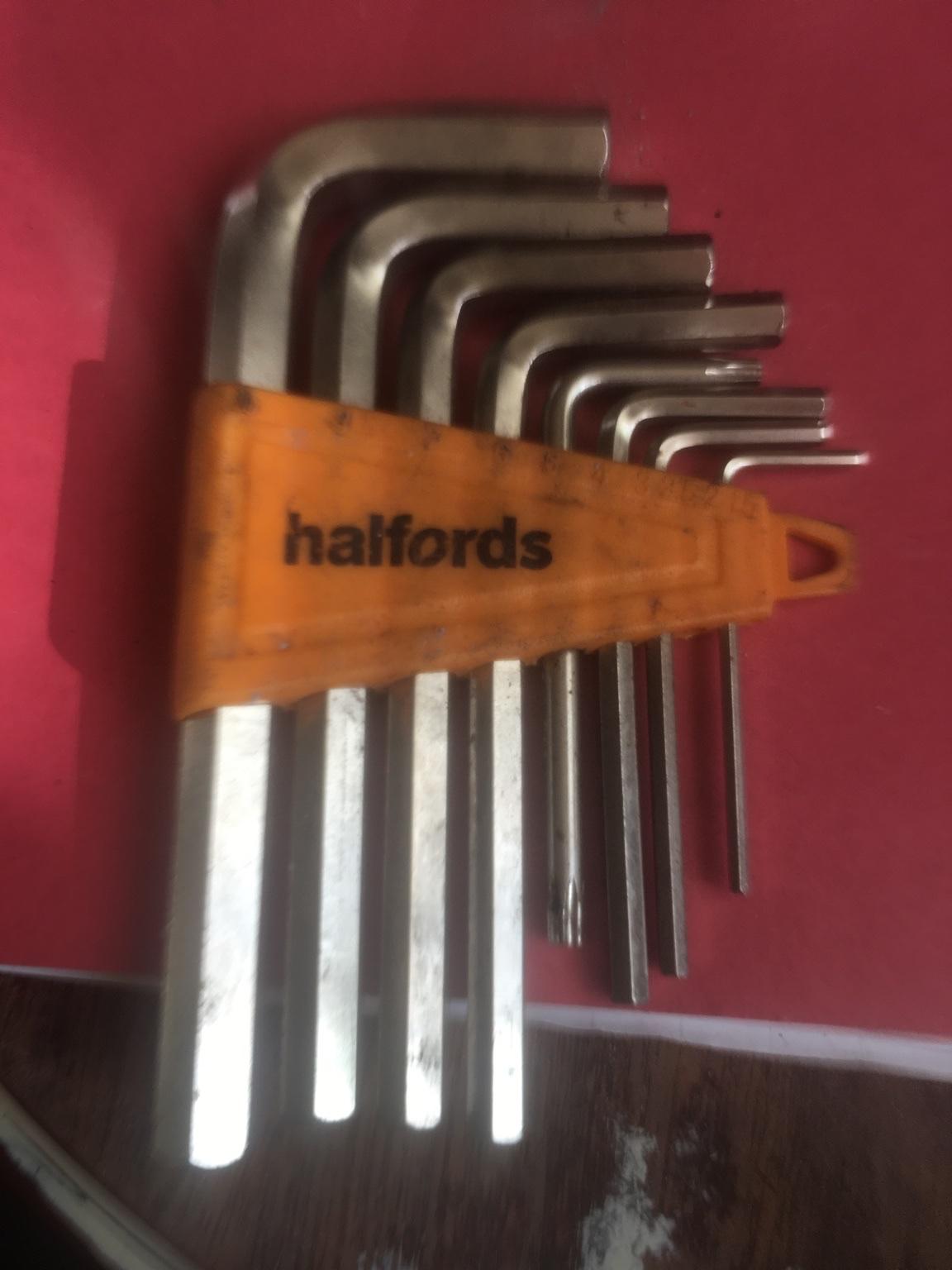 HALFORDS ALLEN KEYS x 8 Larger sizes) in S40 Chesterfield für 12,00