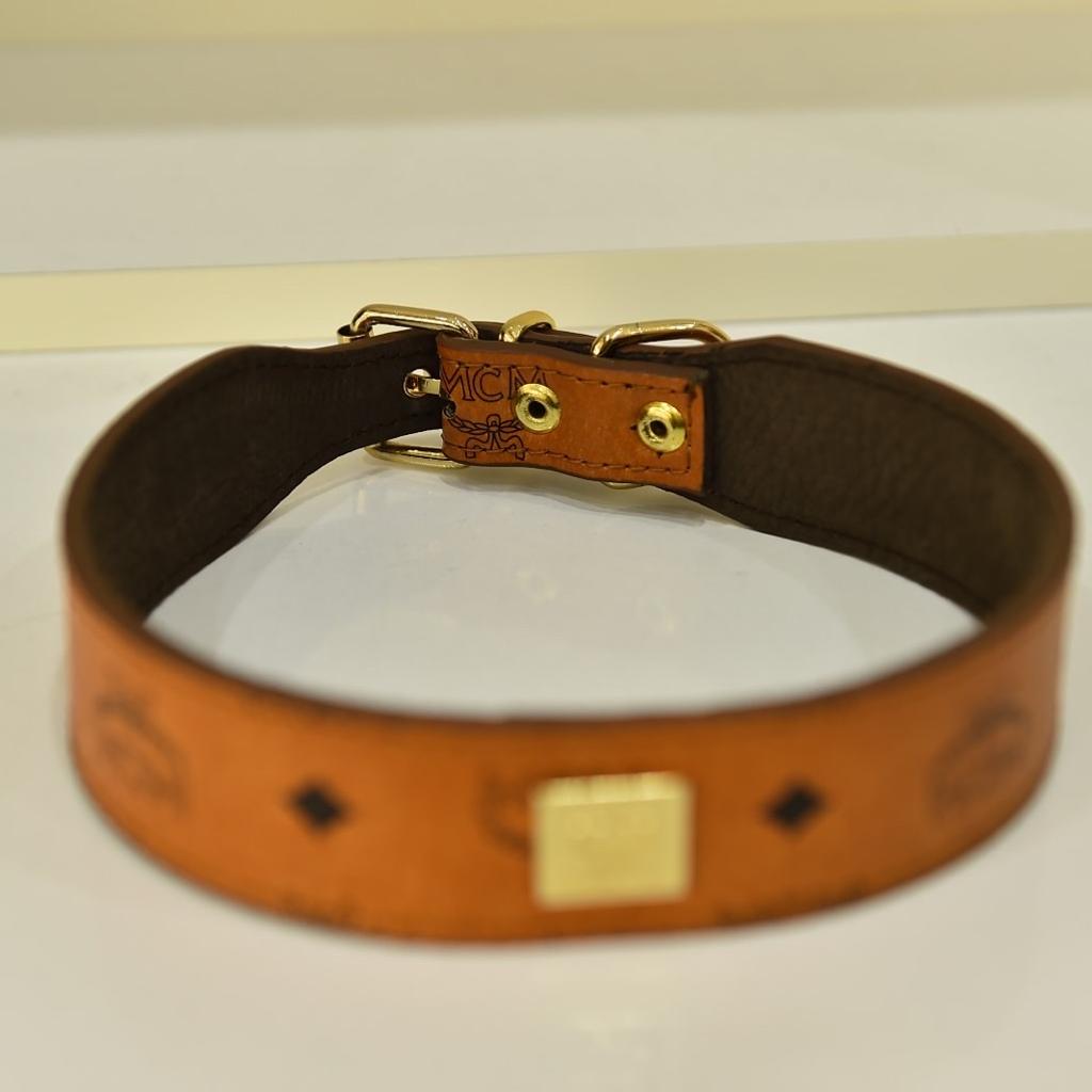 Mcm Hunde Halsband Collier de chien Dig collar (Berlin) - Lederhalsbänder  51-60 cm 