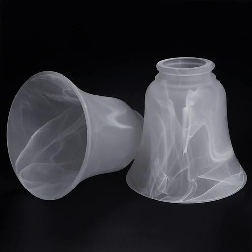 Buy & Sell West Midlands Birmingham - Photos for 2 Pcs Alabaster Glass Bell Shape Light Shade