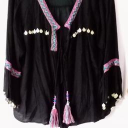 Bohemian/ Thai outfit (Karon tribe). UK sz 10

With hand embroidery with large sequins, made of cotton.  

Local collection preferred from a safe spot, Tesco Express Tulketh Mill PR2 2BT. Protects both seller & buyer.

Old school 'click & collect'. Can be sent via post, but at extra costs.

Full payment by PayPal incl fees to equal agreed price.

I don't do bank transfers or Western Union.

Humblest of apologies.