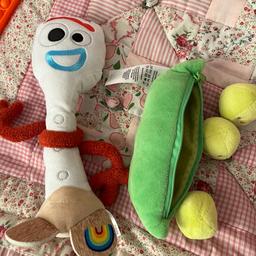 Soft toy forky and peas