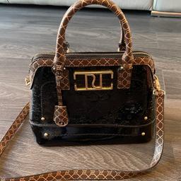 River Island Black and Gold Detail Bag, in Swansea