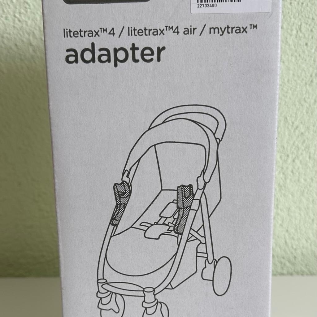 Adapter für Joie litetrax 4, litetrax 4 air und mytrax. Original verpackt, weil bei unserem Kinderwagenset keine Adapter nötig waren.

Siehe auch meine anderen Anzeigen, da gibt es die passende Babyschale dazu 😊