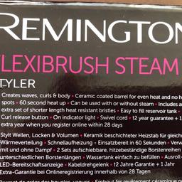 Remington heiße Rundbürste mit Dampf-System CB4N für Wellen, Locken und Volumen, pink/schwarz ,