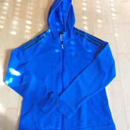 Adidas Kapuzenweste, lila, ( nicht blau)
Taschen, Reissverschluss, sauber,
Gr.M (38/40)