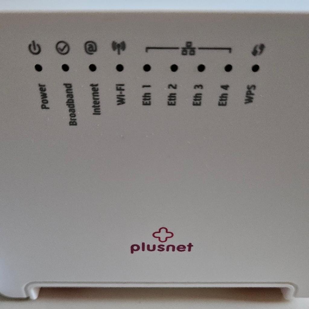 Plusnet router. Good condition item. Can post but will incur postal charges.