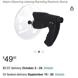 Nature Observing Listening Recording Electronic Device