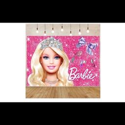 3D Barbie Doll Princess Backdrop Birthday Party Banner Home Studio Background 6 available £5 each